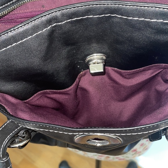 Coach medium size black bag with tag - Picture 6 of 10